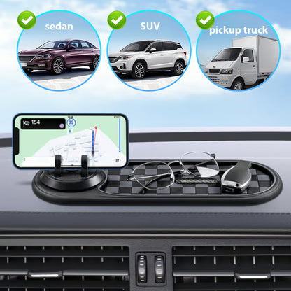 Soporte Celular Auto Alfombrilla Goma Antideslizante 360°